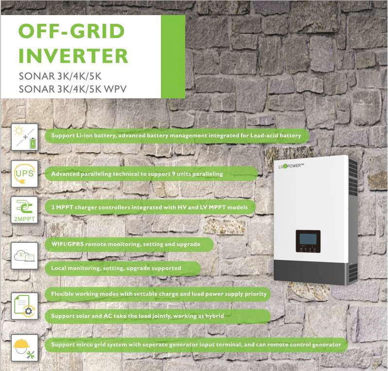 Inverter Hybrid Luxpower Sna Kw I N N Ng L Ng M T Tr I V Ng T U